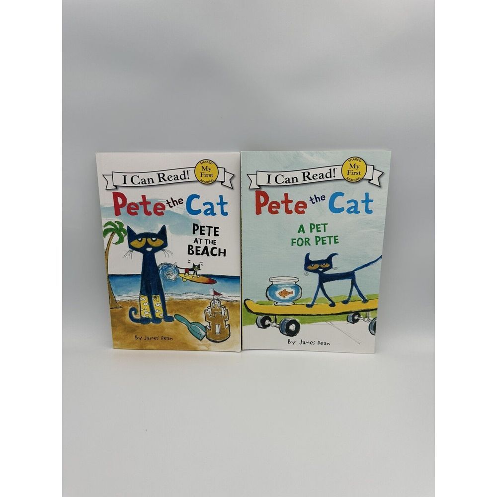 Pete The Cat Books Lot Of 2 - Pet For Pete, Beach‎